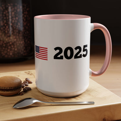 TRUMP 2025 * Accent Ceramic Coffee Mug in 4 colors - 11oz & 15oz