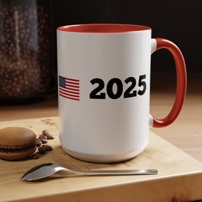 TRUMP 2025 * Accent Ceramic Coffee Mug in 4 colors - 11oz & 15oz