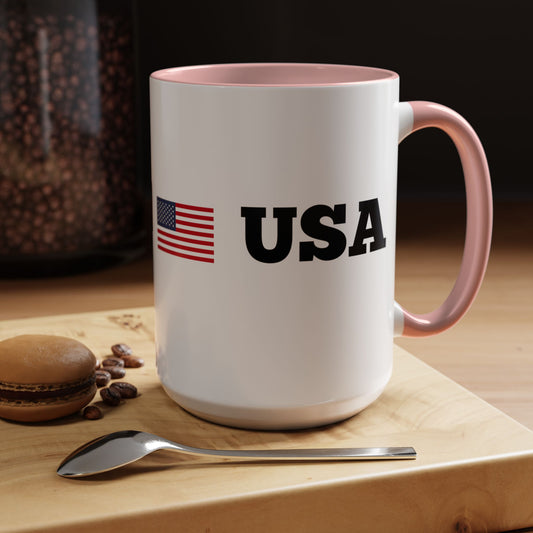 TRUMP USA * Accent Ceramic Coffee Mug in 4 colors - 11oz & 15oz